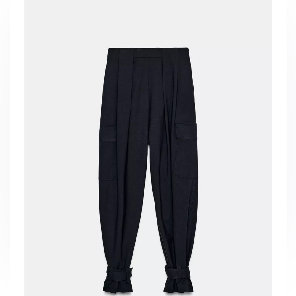 TREND NEW ! ZARA  PLEATED  CARGO PANTS 
🚨FIRM PRICE NO DISCOUNT ON THIS PANTS - Picture 14 of 16